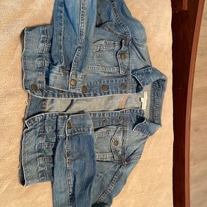 Bullhead black small jean jacket cropped